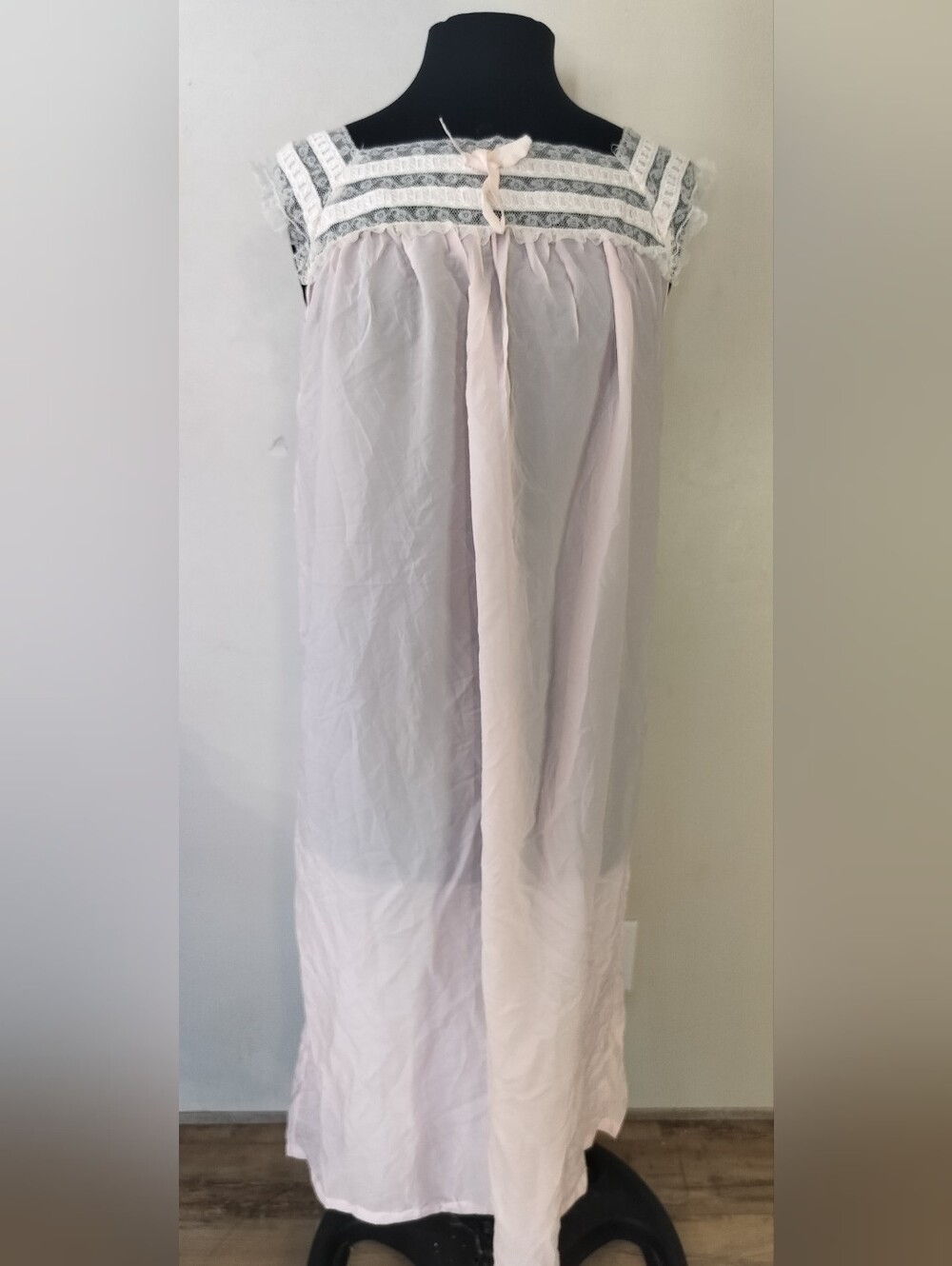 Light Pink Lace Yoke Nightdress